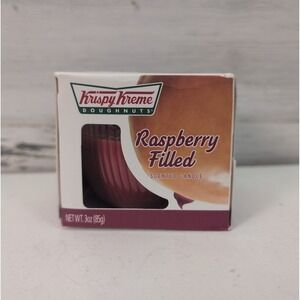 Krispy Kreme Raspberry Filled Scented Candle 3 oz Doughnut Donut